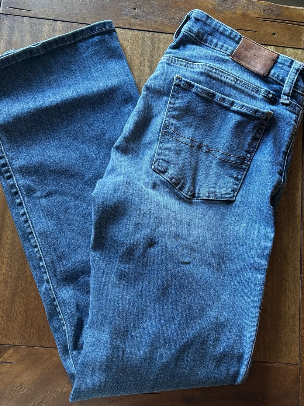 Lucky Beand Blue Denim Jeans - Classic Straight Fit